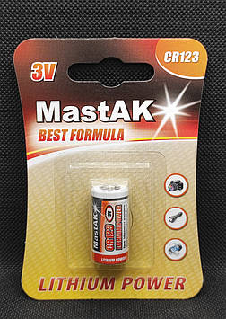 Літієва батарейка MastAK CR123