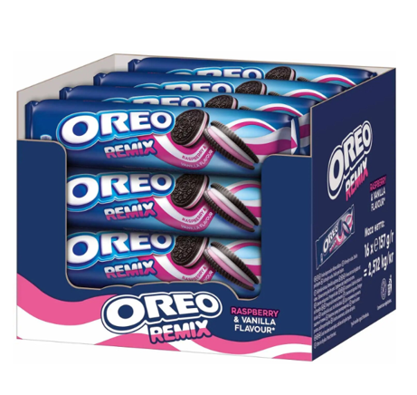 Oreo Remix Raspberry & Vanilla 157g 1/16