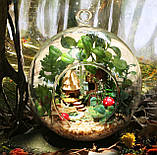Румбокс - куля інтер'єрний 3D конструктор Miniature DIY Mini fairy Forest Elf Tribe TOTORO B-010 + підставка, фото 4