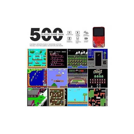 Ігрова приставка 8 біт 500 ігор Gameboy g620 8915 Grey (N020689), фото 2