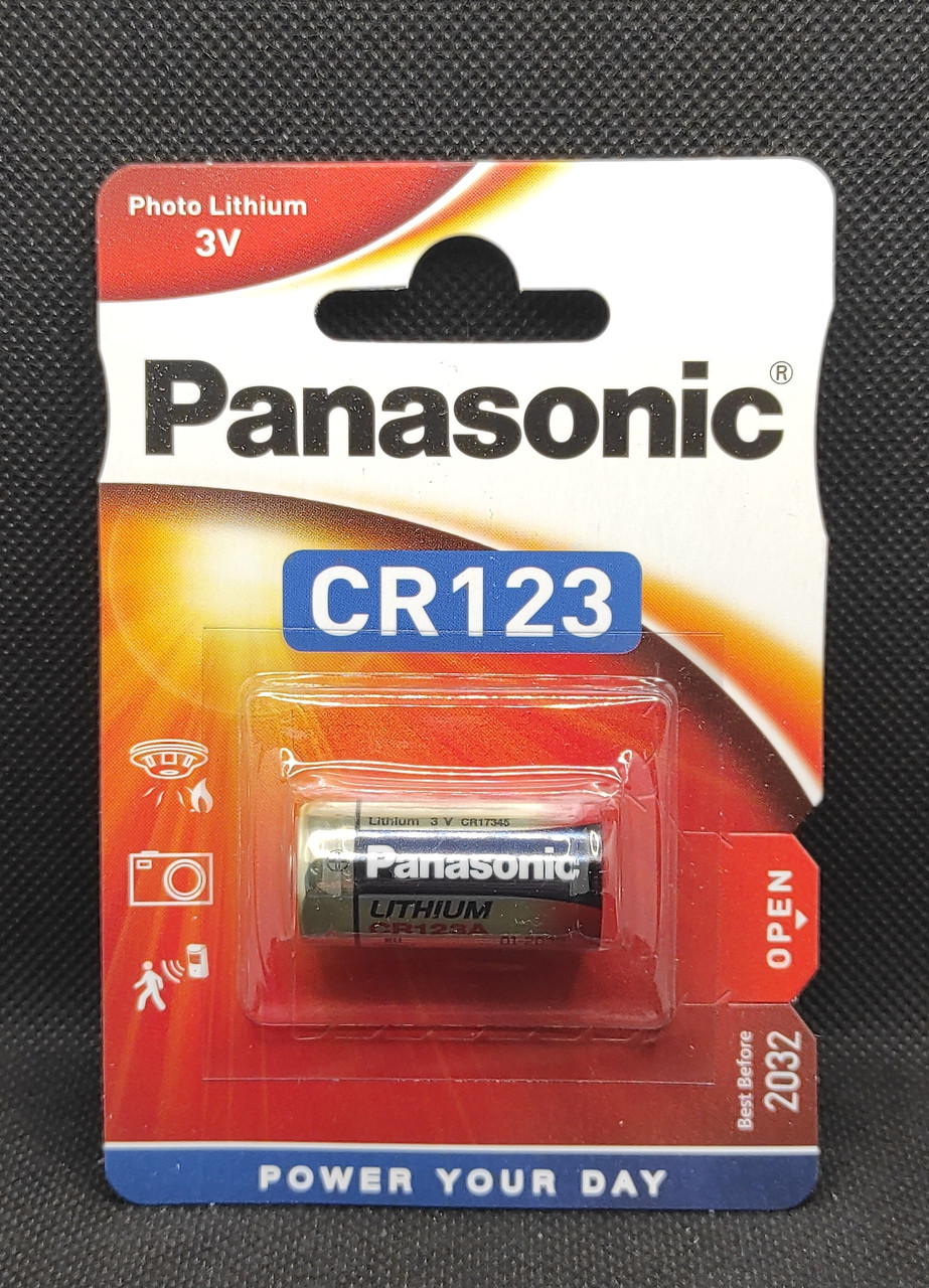 Литиевая батарейка Panasonic CR123A Lithium Power ( 1шт. ), фото 1