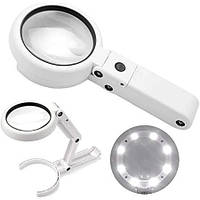 Лупа ручна c LED підсвічуванням USB