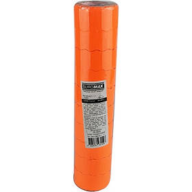 Цінники 22*12мм (500шт 6м) фігурні помаранчеві Buromax BM.282201-11 ціна за упак 10шт