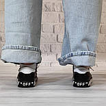 Жіночі білі шкіряні класичні кеди, фото 4