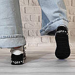 Жіночі білі шкіряні класичні кеди, фото 3