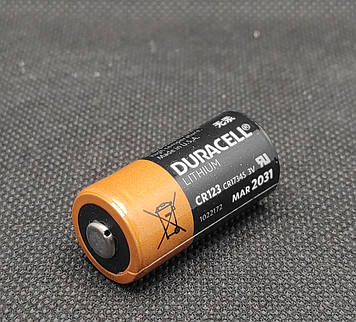 Литиевая батарейка Duracell CR123A (1шт.)