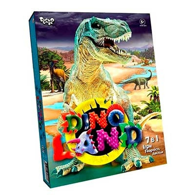 Набір креативної творчості Dino Land 7 в 1 укр DL-01-01U