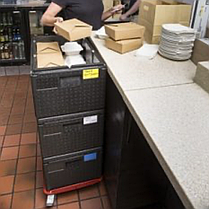 Термоконтейнер штабелюваний 60х40х25 Термобокси Термоконтейнери для перевезення їжі Термоящики Термоконтейнер, фото 2