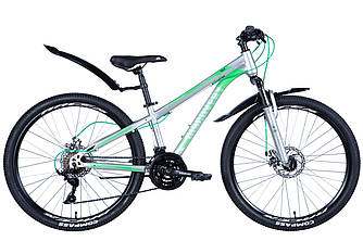 Велосипед ST 26» Discovery TREK AM DD рама- з крилом Pl 2024 (сріблястий)