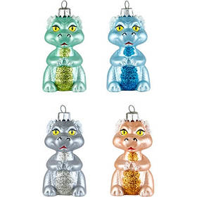 Ялинкова іграшка символ року Дракон малий фарба