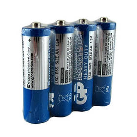 Батарейка пальчик сольова GР Power Plus R6 AA 15C-S4 Ціна за 1 шт
