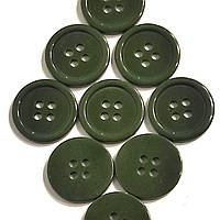 Пуговицы для одежды пластиковые 30L диаметр 19мм цвет хаки/зеленый, упаковка 288 штук