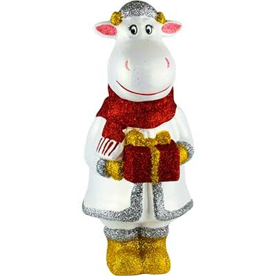 Новорічна фігура Бичок великий  28*12см пластик Без бренду, фото 1