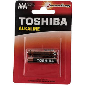 Батарейка TOSHIBA LR03 Economy Alkaline BP 1X2 (2/24/288) 6148