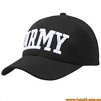 Бейсболка ARMY армійська кепка чорна армійська бейсболка