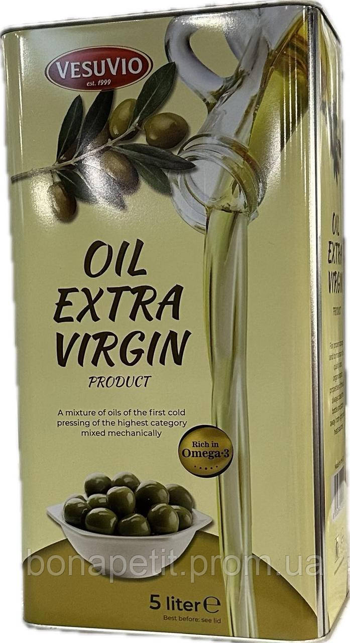 Олія оливково-соняшникова Vesuvio Extra virgin product 5л (4шт\ящ)