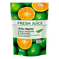 Гель-мило рідке 460мл дой-пак Green Tangerine&Palmarosa Fresh Juice 7200