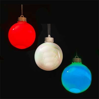 Куля новорічна пластикова d80мм перламутрова прозора 92761-PN (400) ПІОНЕР, фото 1