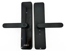 Розумний замок PES зі сканером відбитків пальців Black