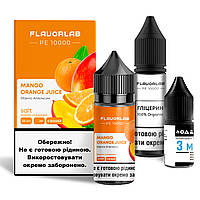 Набор для самозамеса солевой Flavorlab PE 10000 30 мл, 0-50 мг Mango Orange Juice (Апельсиновы-LVR