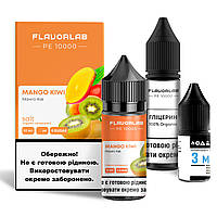 Набор для самозамеса солевой Flavorlab PE 10000 30 мл, 0-50 мг Mango Kiwi (Манго Киви)-LVR