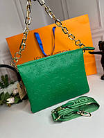 Женская Сумка Louis Vuitton Coussin PM зеленая wb063