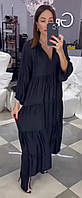 Жіноче легке плаття софт із довгим рукавом норма розмір 42-52, колір уточнюйте під час замовлення