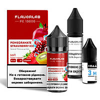 Набор для самозамеса солевой Flavorlab PE 10000 30 мл, 0-50 мг Pomegranate Strawberry Ice (Гра-LVR