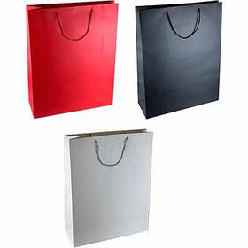 Пакет подарунковий паперовий однотонний мікс XL