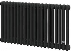 Трубчастий радіатор DeLonghi Multicolumn 570 3 колони 24 секцій RAL9005MATT