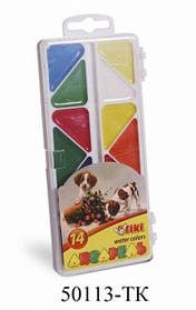 Фарби акварельні 14кол TIKI пласт.уп. 50113-ТК