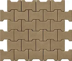 Тротуарна плитка подвійна «Т» 80 оливка