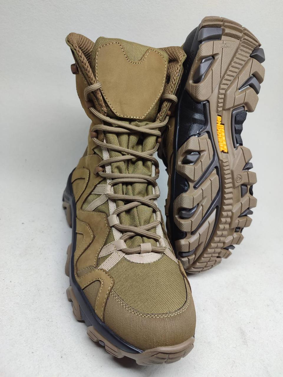 Берці чоловічі тактичні шкіряні демісезонні Oksy Tactical Coyote, 39 40 41 42 43 44 45 46