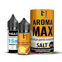 Набір для самозамісу сольовий Flavorlab Aroma MAX 30 мл (Полуниця-Диня-Лимон-М'ята, 0-50 мг)-LVR