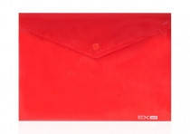 Папка на кнопці B5 180мкм прозора асорті 31302 Economix