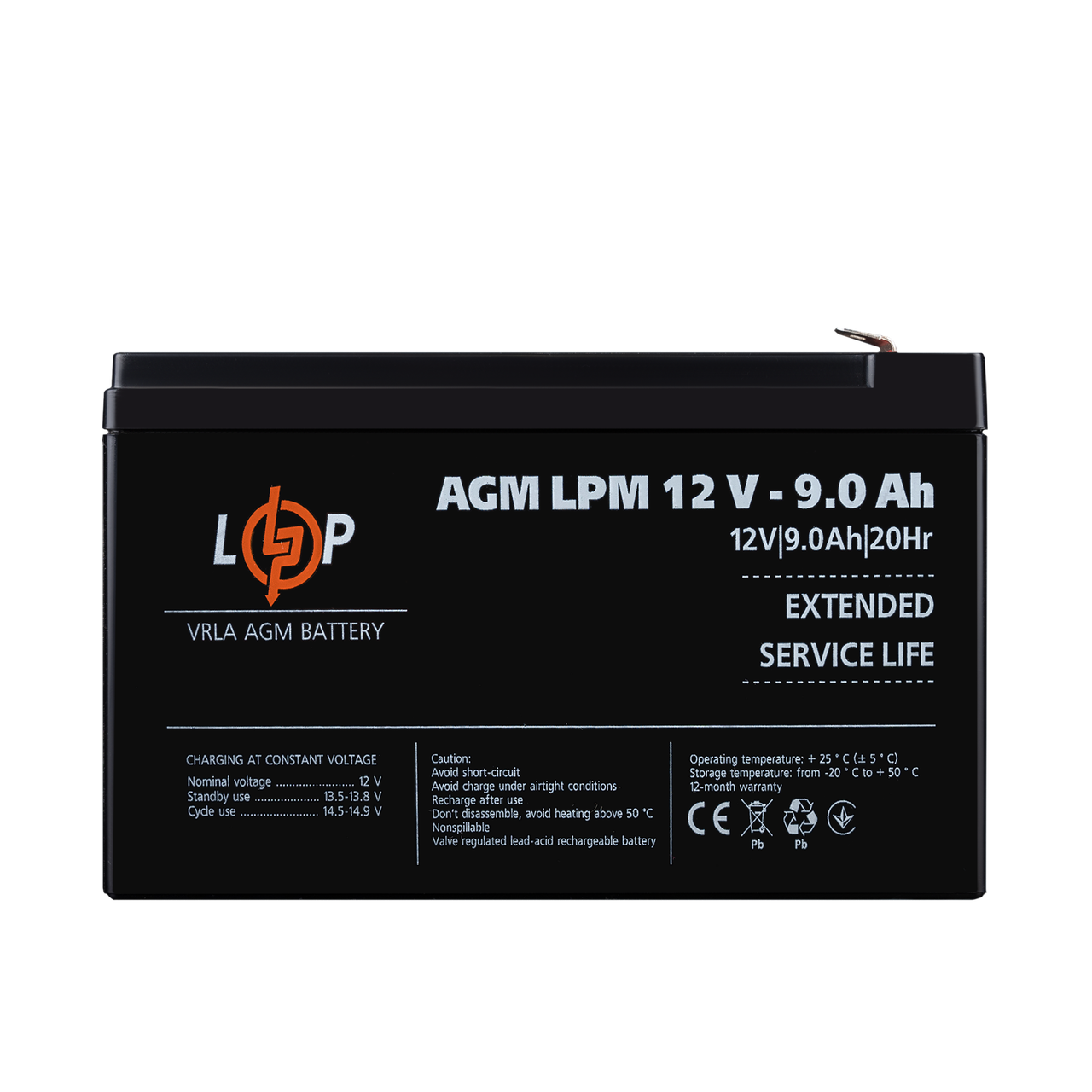 Акумулятор AGM LPM 12V - 9 Ah