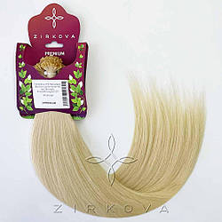 Натуральне Слов'янське Волосся на Капсулах 40 см 100 грам, Блонд Ультра №1001