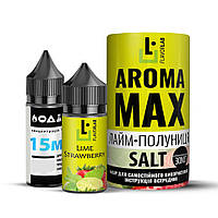 Набор для самозамеса солевой Flavorlab Aroma MAX 30 мл (Лайм-Клубника, 0-50 мг)-LVR