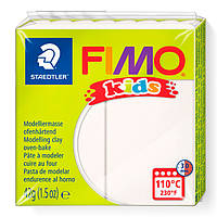 Фімо Кидс полімерна глина пластик, Fimo Kids, Німеччина. Білий 0, брусок 42г