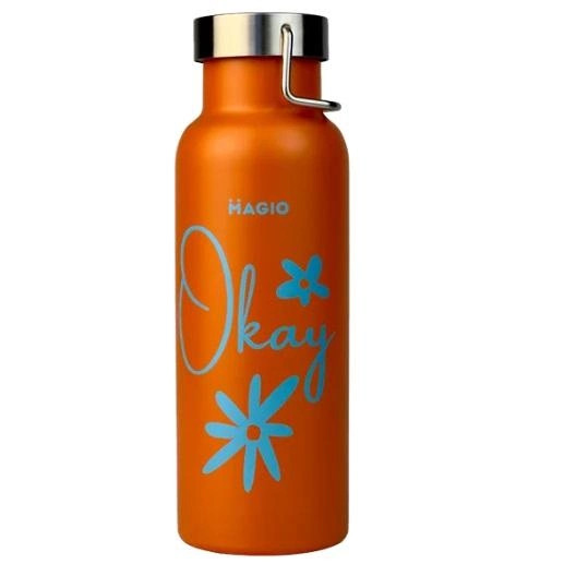 Термопляшка MAGIO MG-1041O 500 мл Жовтогаряча, фото 1