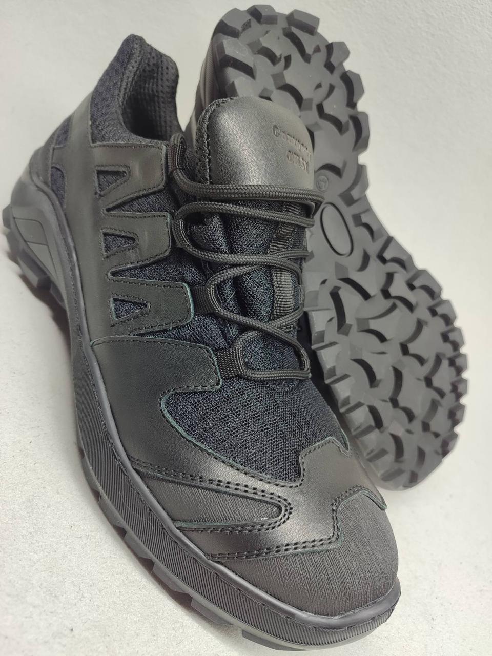 Кросівки літні чоловічі тактичні шкіра/сітка Oksy Tactical Black, 39 40 41 42 43 44 45 46