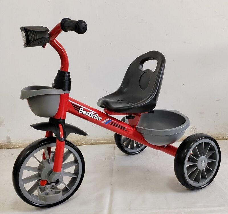 Велосипед 3-х колісний BS-23044 колеса EVA переднє 12’’, заднє 10’’, сталева рама, фара з музикою та світлом