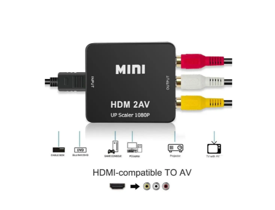 Адаптер-конвертер з HDMI на AV (перехідник), фото 1