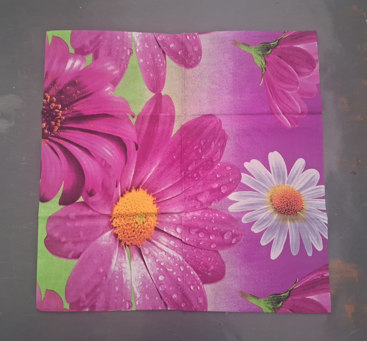 Наволочка ранфорс 70х70, принт: Поляна ромашок