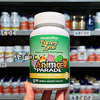 NaturesPlus, Animal Parade, Tummy Zyme - ферменти та пробіотики для дітей, 90 шт