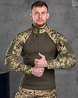 Боевой убакс зсу пиксель, Тактическая рубашка камуфляж, Армейская рубашка убакс пиксель, Кофта убакс военный