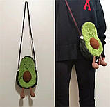 Сумочка Авокадо RESTEQ 23 см. Мила сумочка у формі авокадо. Сумочка-іграшка Авокадо, фото 4