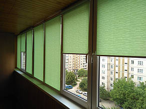 Рулонні штори Лазур в салатовому кольорі 1