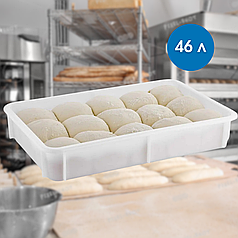 Контейнери для тесту поліпропілен 46л Коробки під тісто для піци Ящики для тесту Лотки для тесту