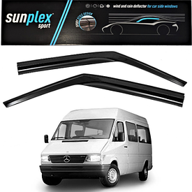 Дефлектори вікон, вітровики на Mercedes Sprinter I 1995-2006 (скотч) Sunplex